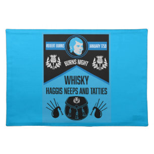Scottish Burns Night Super Cloth Placemat