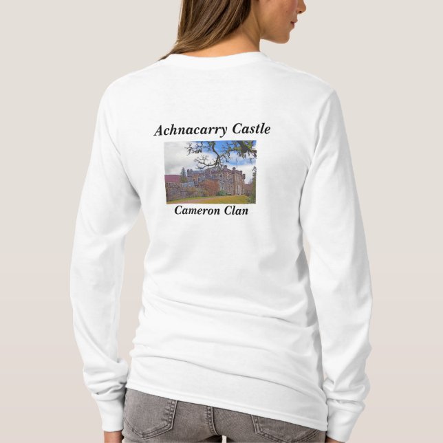 Scottish Cameron Clan's Achnacarry Castle T-Shirt (Back)