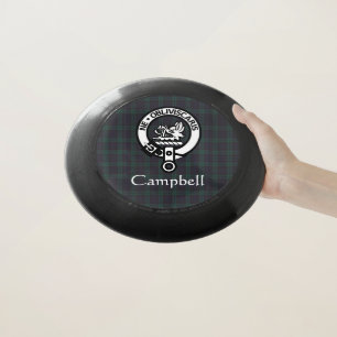 Scottish Campbell Crest Badge & Tartan Wham-O Frisbee