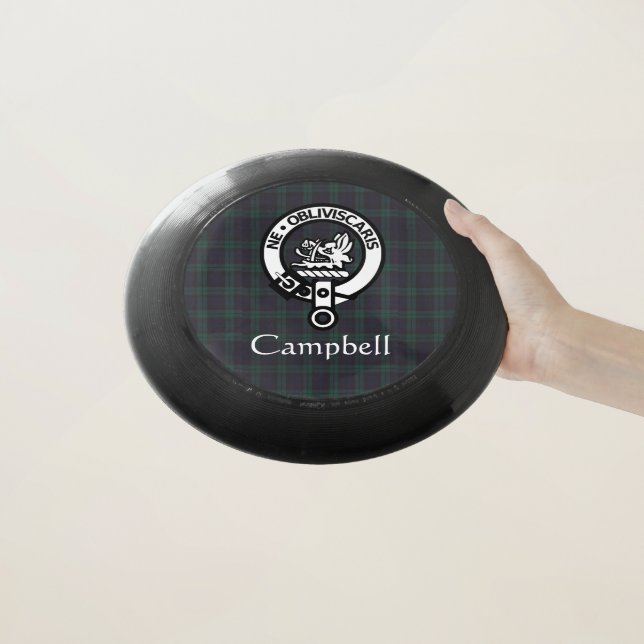 Scottish Campbell Crest Badge & Tartan  Wham-O Frisbee (In Hand)