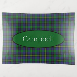 Scottish Campbell Family Tartan Personalized  Trinket Tray