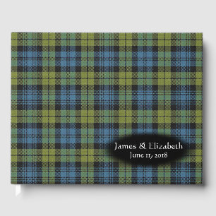 Scottish Campbell Family Tartan Plaid Wedding Guest Book
