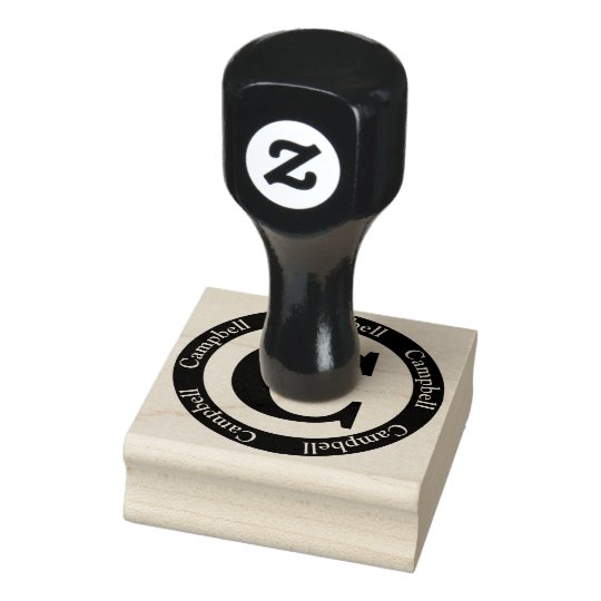 scottish campbell letter c monogram rubber stamp zazzle com
