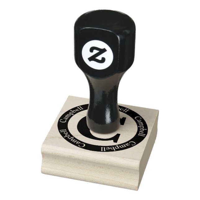 Scottish Campbell Letter C Monogram Rubber Stamp (Stamp)