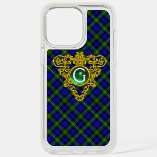SCOTTISH CAMPBELL TARTAN,CELTIC HEART MONOGRAM iPhone 15 PRO MAX CASE