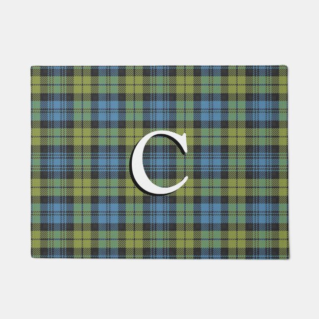 Scottish Campbell Tartan Plaid Doormat (Front)
