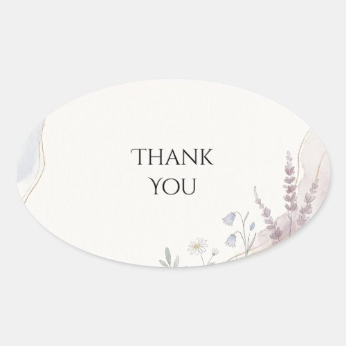 Scottish Canadian Maple Thistle Thank You Sticker
