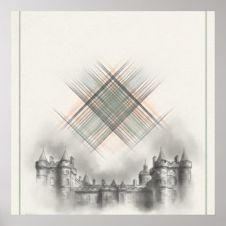 Scottish Castle Tartan Heritage Wall Art
