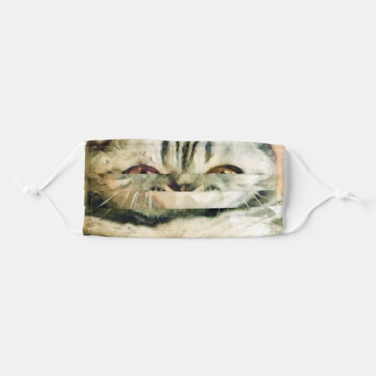 Scottish Cat Face Adult Cloth Face Mask (Front, Folded)