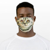 Scottish Cat Face Adult Cloth Face Mask (Worn)