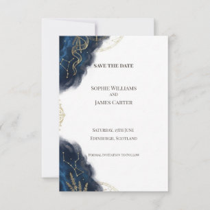Scottish Celestial Save the Date Card