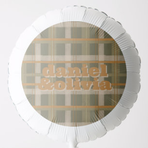 Scottish Celtic Tartan Pattern Wedding Balloon