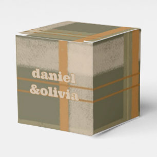 Scottish Celtic Tartan Pattern Wedding Favor Boxes