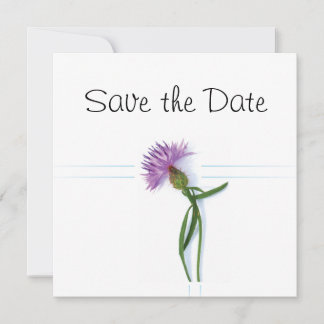 Scottish, Celtic Wedding Thistle Theme Save the Da Invitation
