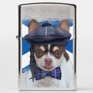 Scottish Chihuahua dog zippo lighter