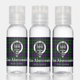 Scottish Clan Abercrombie Crest & Tartan Hand Sanitizer