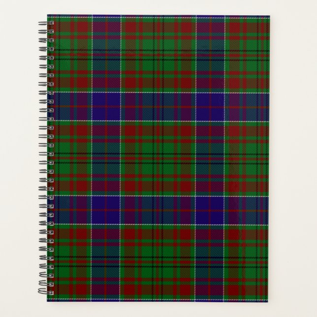 Scottish Clan Adams Tartan Plaid Planner (Front)