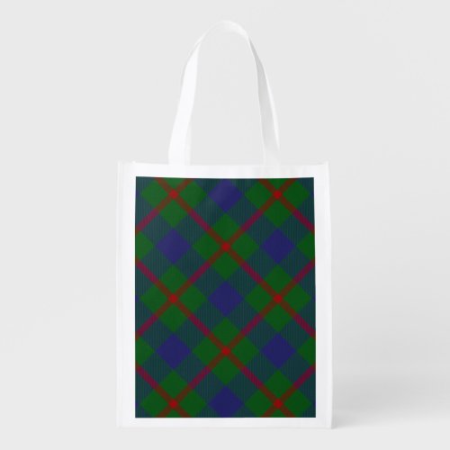 Scottish Clan Agnew Family Tartan Reusable Grocery Bag