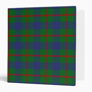 Scottish Clan Agnew Tartan Plaid 3 Ring Binder