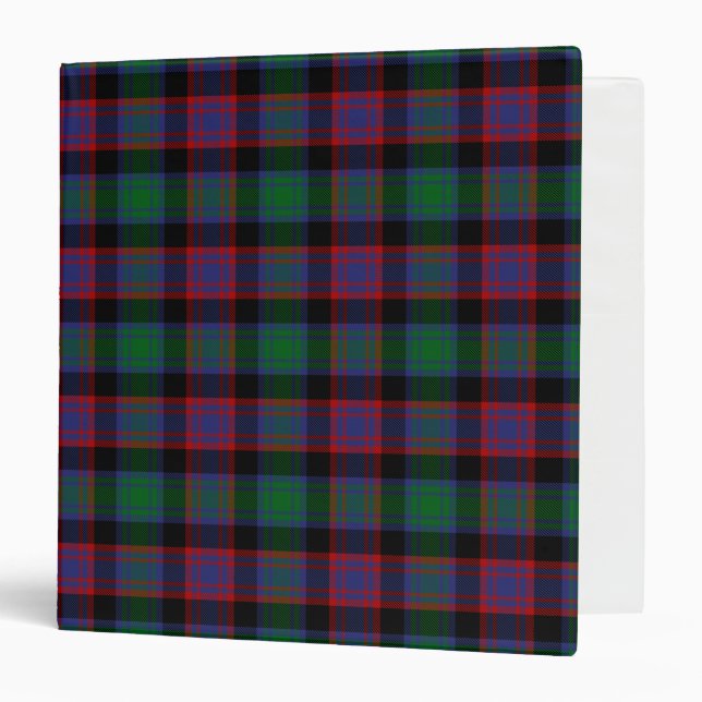 Scottish Clan Alexander Hunting Tartan Plaid 3 Ring Binder (Front/Inside)