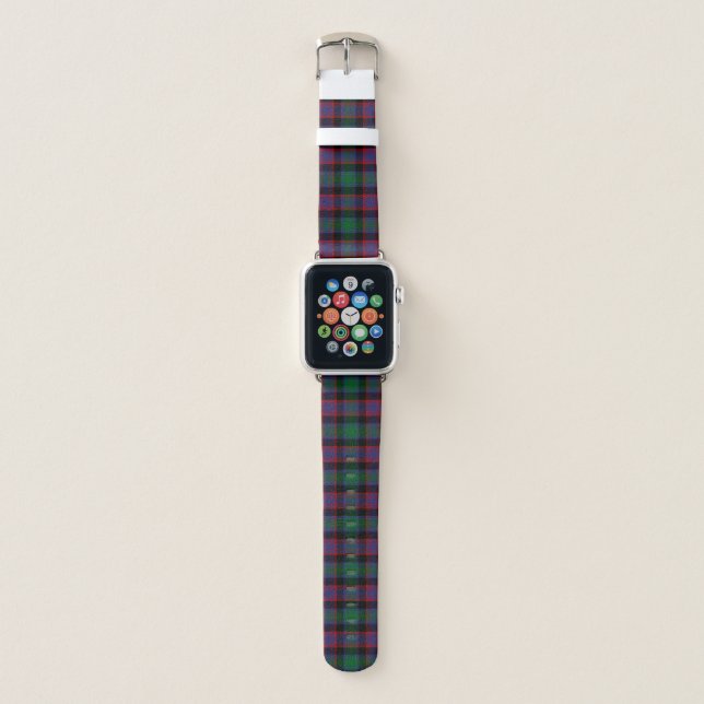 Scottish Clan Alexander Hunting Tartan Plaid Apple Watch Band (Front)