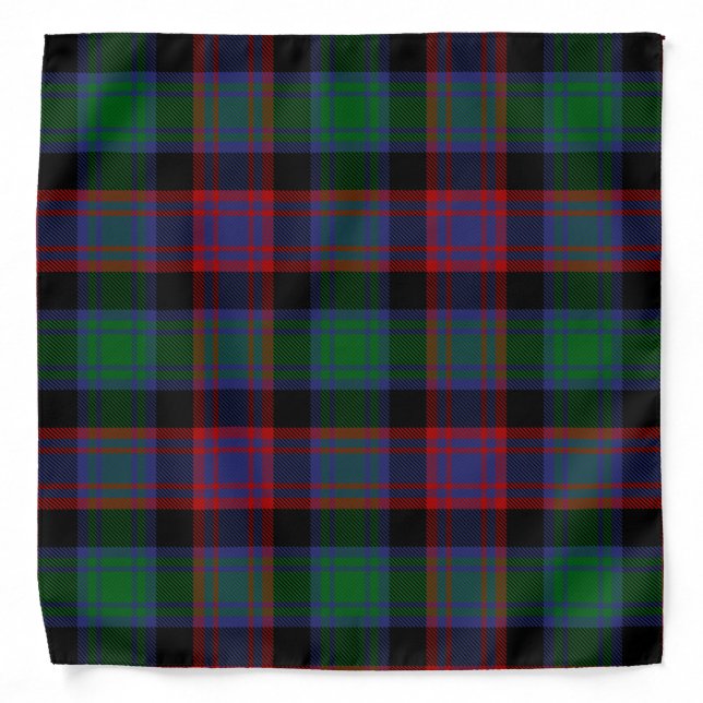 Scottish Clan Alexander Hunting Tartan Plaid Bandana (Front)