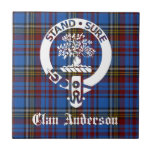 Scottish Clan Anderson Crest &amp; Tartan Tile