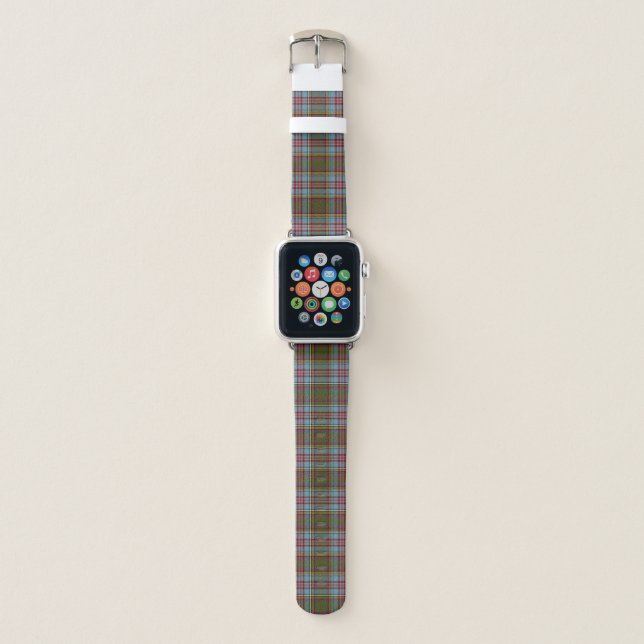 Scottish Clan Anderson Tartan Plaid Apple Watch Band (Front)