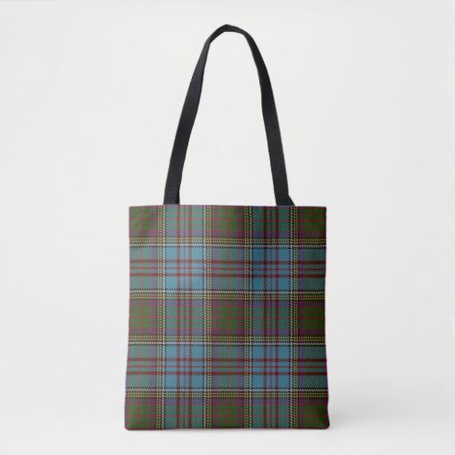 Scottish Clan Anderson Tartan Plaid Tote Bag