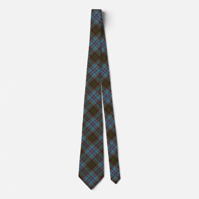 Scottish Clan Anderson Tartan Tie (Front)