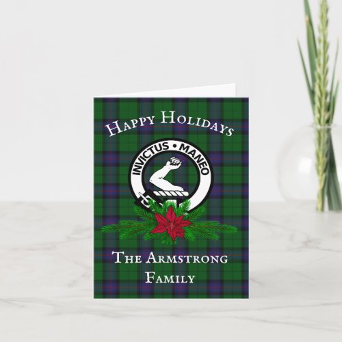 Scottish Clan Armstrong Custom Christmas Card