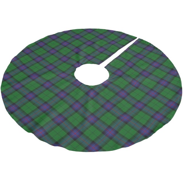 Scottish Clan Armstrong Tartan Brushed Polyester Tree Skirt (Angled)