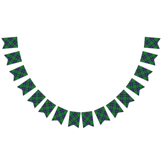 Scottish Clan Armstrong Tartan Bunting Flags (All)