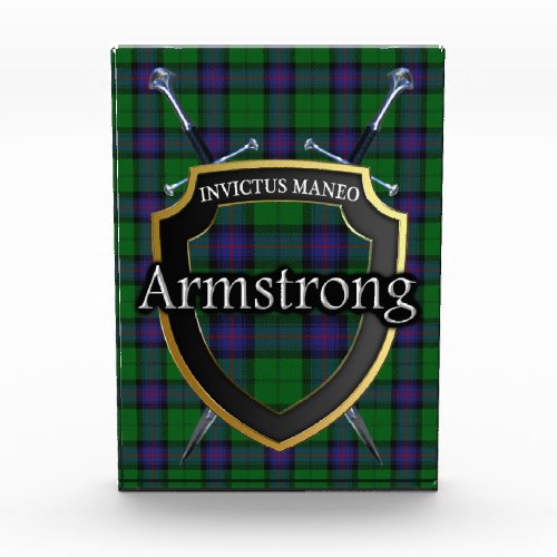 Scottish Clan Armstrong Tartan Photo Block