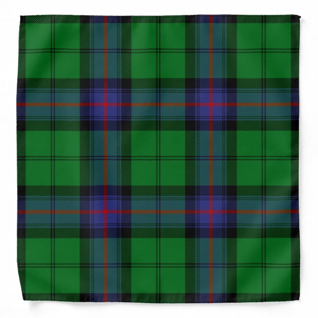 Scottish Clan Armstrong Tartan Plaid Bandana (Front)