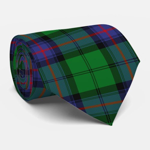 Scottish Clan Armstrong Tartan Plaid Tie