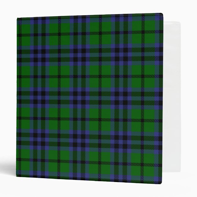Scottish Clan Austin Tartan Plaid 3 Ring Binder (Front/Inside)