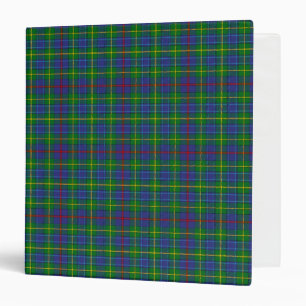 Scottish Clan Bailey Tartan Plaid 3 Ring Binder