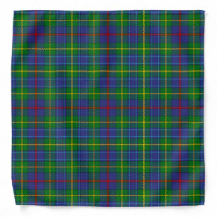 Scottish Clan Bailey Tartan Plaid Bandana