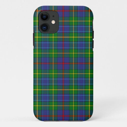 Scottish Clan Bailey Tartan Plaid iPhone 11 Case