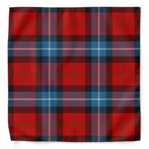 Scottish Clan Baillie of Polkemett Tartan Plaid Bandana