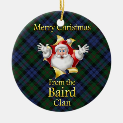 Scottish Clan Baird Christmas Ornament