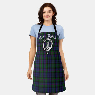 Scottish Clan Baird Crest Tartan Apron
