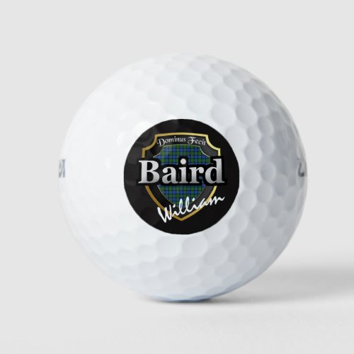 Scottish Clan Baird Personalize Your Name Golf Balls