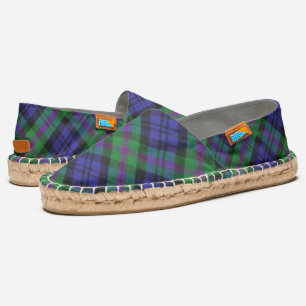 Scottish Clan Baird Tartan Plaid Espadrilles