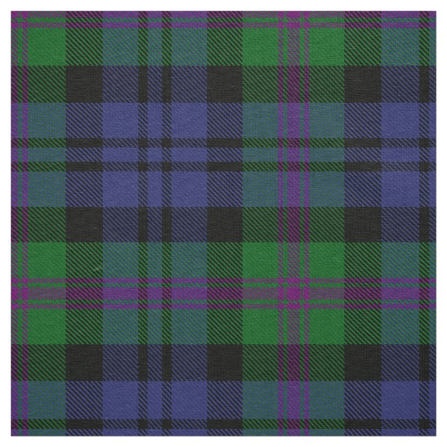 Scottish Clan Baird Tartan Plaid Fabric (Swatch)
