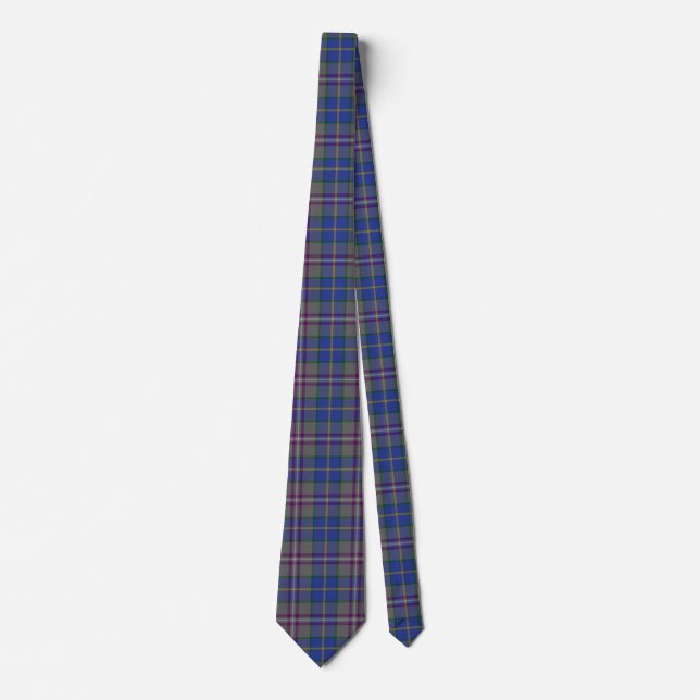 Scottish Clan Baird Tartan Plaid Neck Tie (Front)