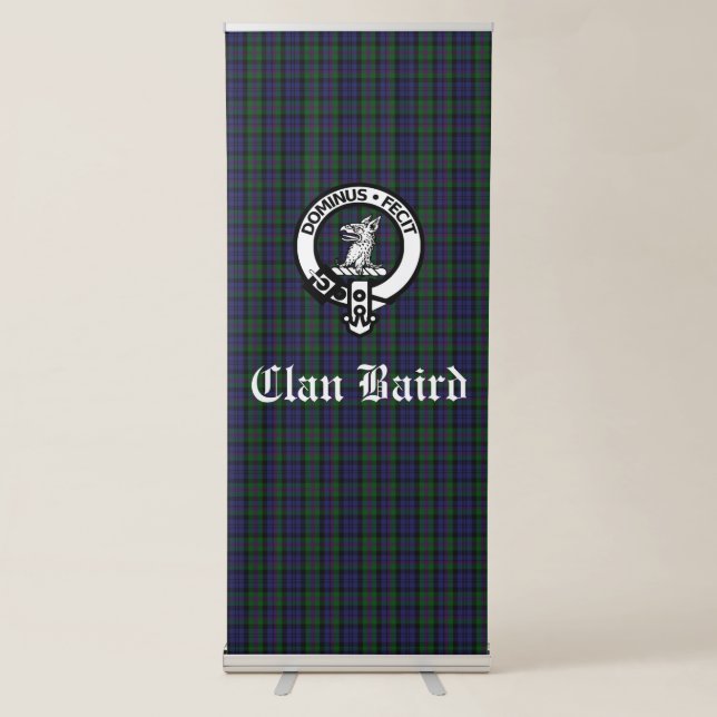 Scottish Clan Baird Tartan Plaid   Retractable Banner (Front)