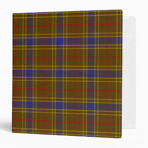 Scottish Clan Balfour Tartan Plaid 3 Ring Binder