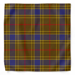 Scottish Clan Balfour Tartan Plaid Bandana